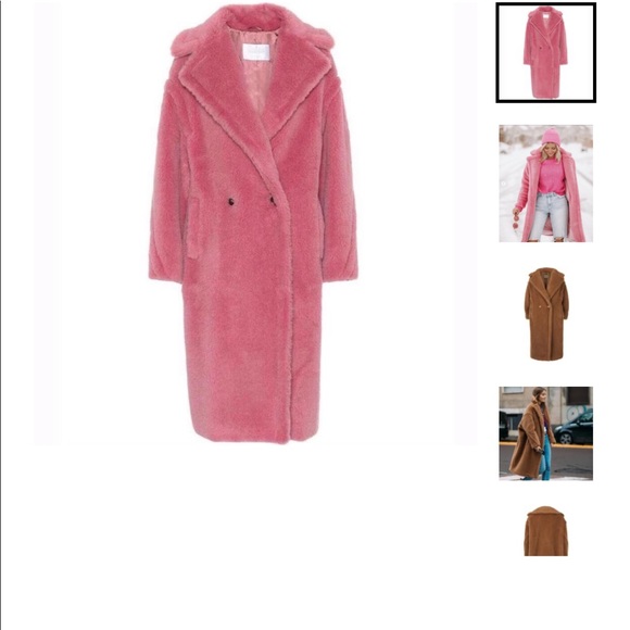 Pink Teddy Bear Coat 